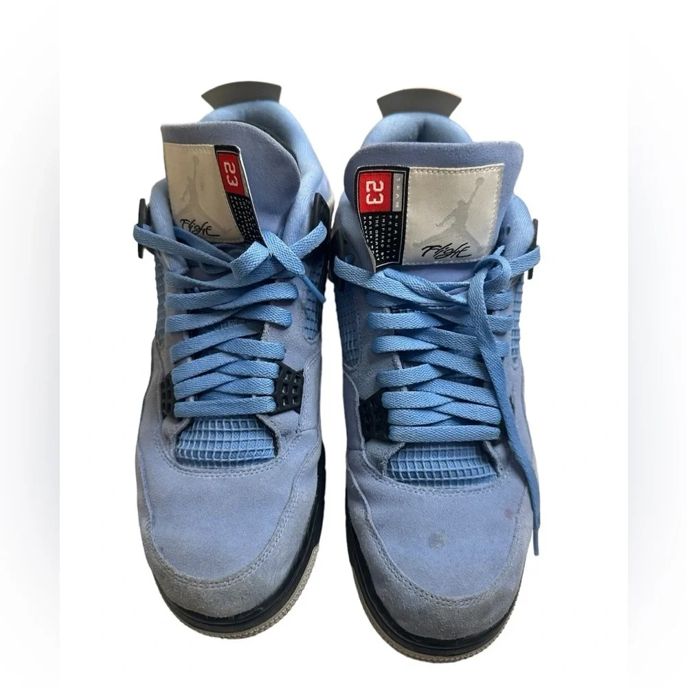 Air Jordan 4 Retro University Blue Nike Athletic Shoes 12 Mens